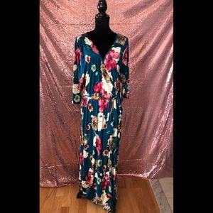 Fashion to Figure Floral Dress 2X